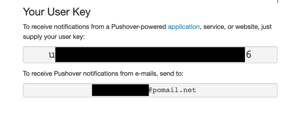 Pushover User Key Identification