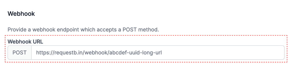 Webhook POST Notification